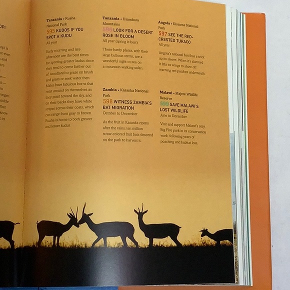 The Bucket List Wild Book By Kathryn Stathers Travel Nature Animals - Picture 13 of 16